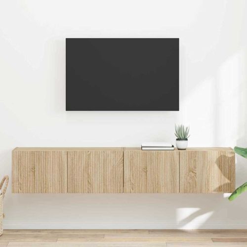 TV стенен шкаф 2 pcs Сонома 60 x 31 x 29.5 см Инженерно дърво