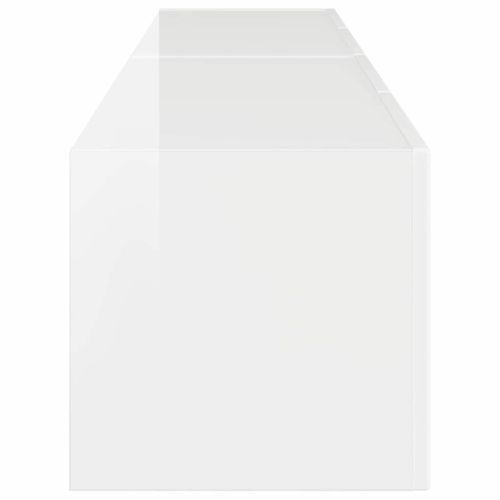 TV стенен шкаф 2 pcs Гланц бяло 60 x 31 x 29.5 см