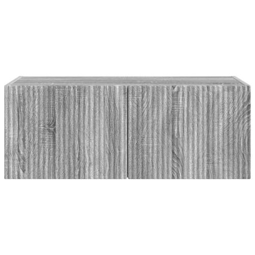 TV стенен шкаф Сив Сонома 60 x 31 x 29.5 см Инженерно дърво