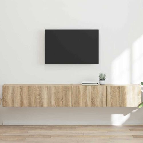 TV стенен шкаф 2 pcs Сонома 60 x 31 x 29.5 см Инженерно дърво