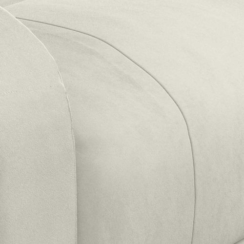 Електрически масажен стол, кремав, кадифе