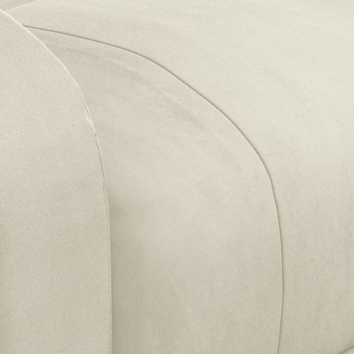 Изправящ масажен стол, кремав, кадифе