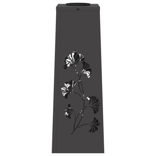 Соларна LED светлина за пътека 2 pcs Черно