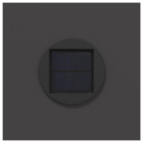 Соларна LED светлина за пътека 2 pcs Черно