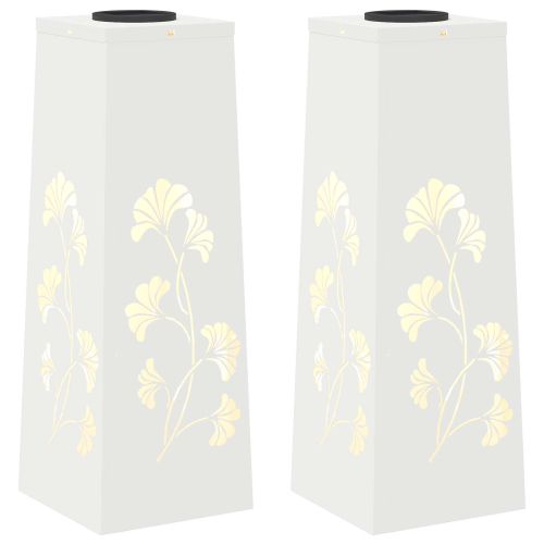 Соларна LED светлина за пътека 2 pcs Бяло