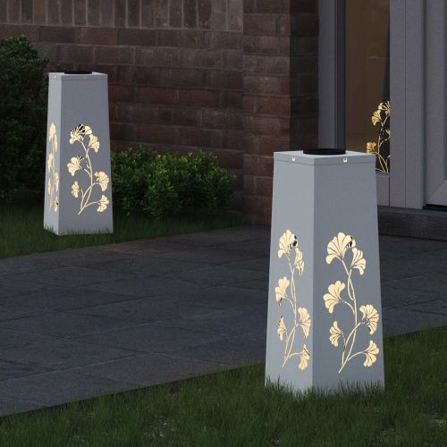 Соларна LED светлина за пътека 2 pcs Бяло