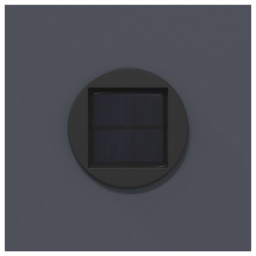 Соларна LED светлина за пътека 2 pcs Антрацит