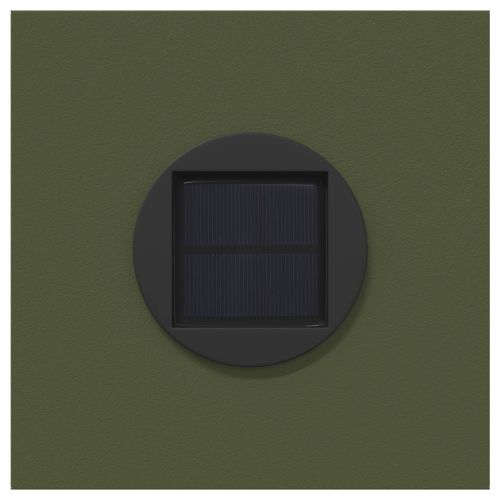 Соларна LED светлина за пътека 2 pcs Маслинено зелено