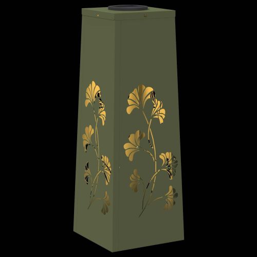 Соларна LED светлина за пътека 2 pcs Маслинено зелено