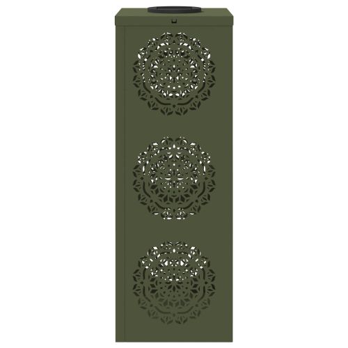 Соларна LED светлина за пътека 2 pcs Маслинено зелено