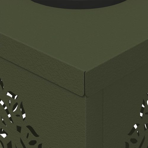 Соларна LED светлина за пътека 2 pcs Маслинено зелено