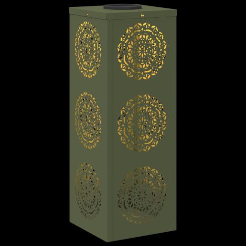 Соларна LED светлина за пътека 2 pcs Маслинено зелено