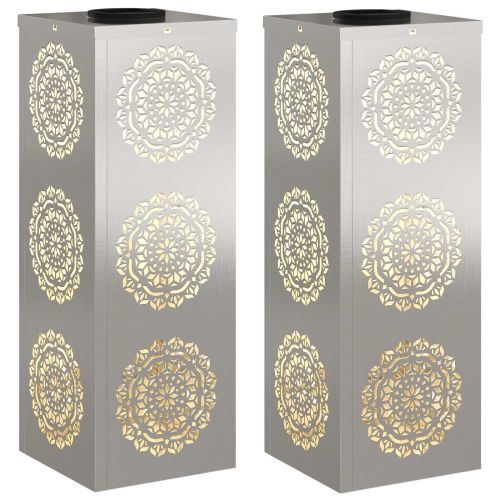 Соларна LED светлина за пътека 2 pcs Неръждаема стомана