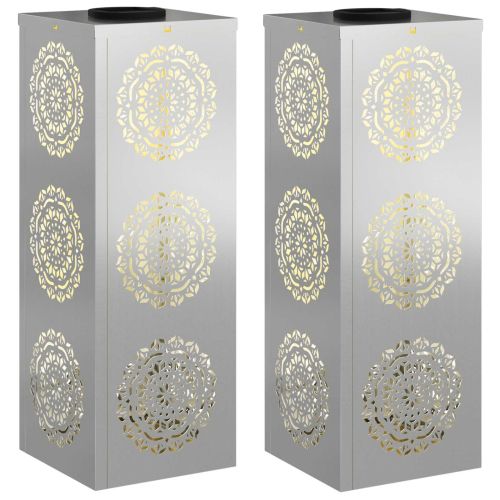 Соларна LED светлина за пътека 2 pcs Галванизирана