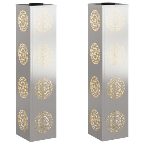 Соларна LED светлина за пътека 2 pcs Неръждаема стомана