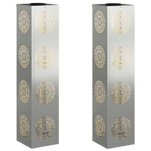 Соларна LED светлина за пътека 2 pcs Галванизирана