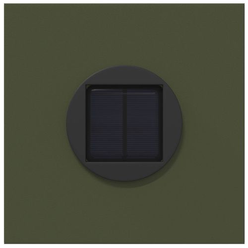 Соларна LED светлина за пътека 2 pcs Маслинено зелено