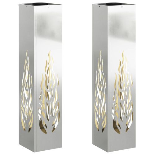 Соларна LED светлина за пътека 2 pcs Галванизирана