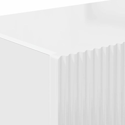 TV стенен шкаф 2 pcs Гланц бяло 60 x 31 x 29.5 см