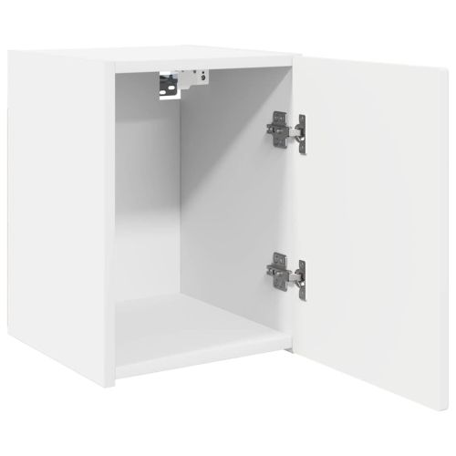 TV стенен шкаф Бяло 30 x 31 x 40 см Инженерно дърво