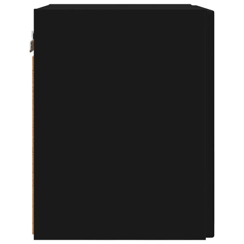 TV стенен шкаф Черно 30 x 31 x 40 см Инженерно дърво