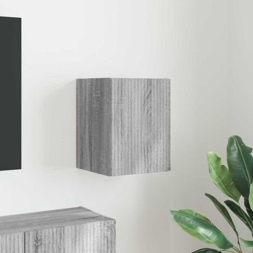 TV стенен шкаф Сив Сонома 30 x 31 x 40 см Инженерно дърво