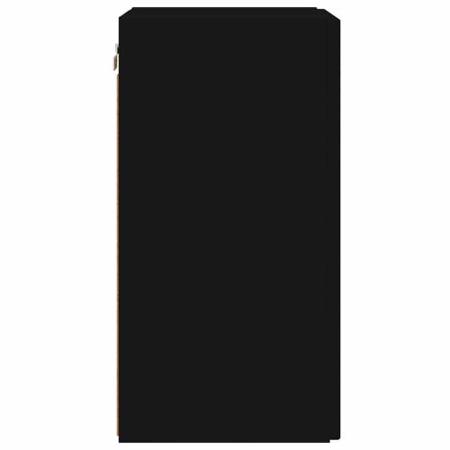 TV стенен шкаф 2 pcs Черно 30 x 31 x 60 см Инженерно дърво