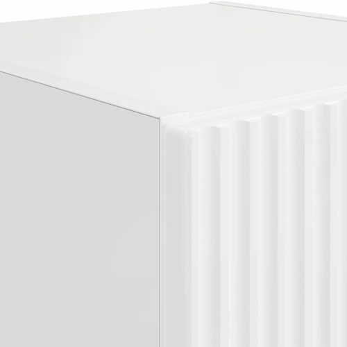 TV стенен шкаф Гланц бяло 30 x 31 x 60 см Инженерно дърво