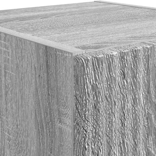 TV стенен шкаф Сив Сонома 30 x 31 x 60 см Инженерно дърво