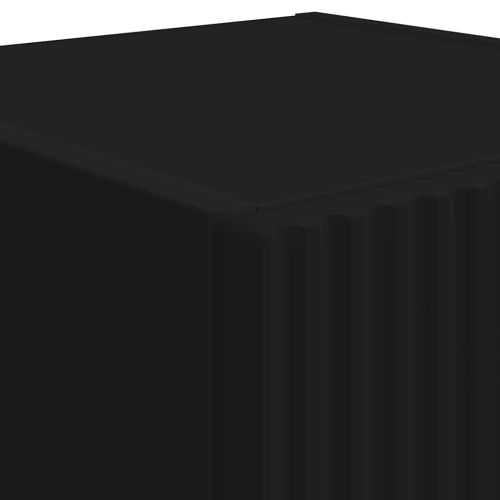 TV стенен шкаф 2 pcs Черно 30 x 31 x 80 см Инженерно дърво