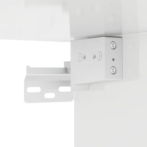 TV стенен шкаф 2 pcs Гланц бяло 30 x 31 x 80 см Инженерно дърво