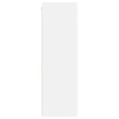 TV стенен шкаф Бяло 30 x 31 x 100 см Инженерно дърво