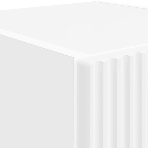 TV стенен шкаф Бяло 30 x 31 x 100 см Инженерно дърво