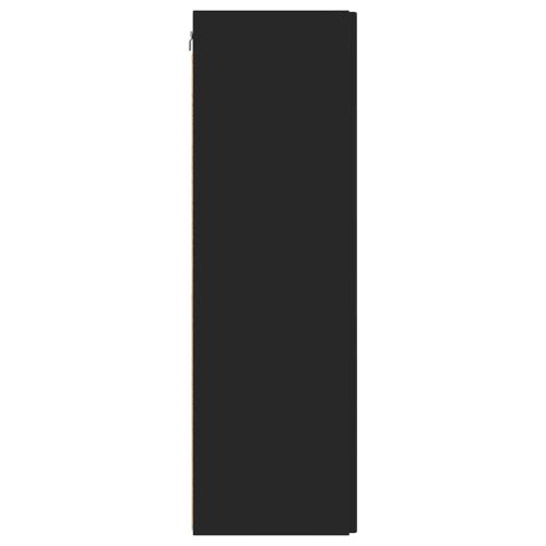 TV стенен шкаф Черно 30 x 31 x 100 см Инженерно дърво