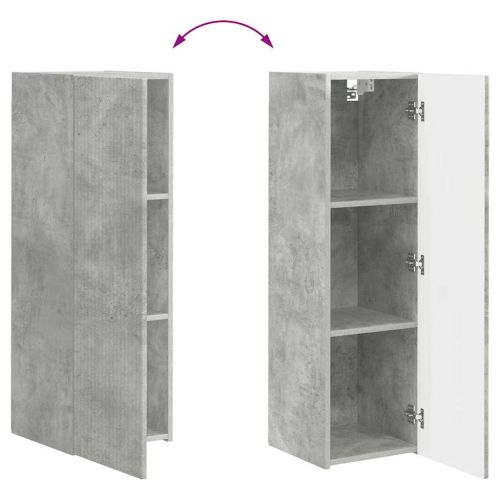 TV стенен шкаф Бетон 30 x 31 x 100 см Инженерно дърво