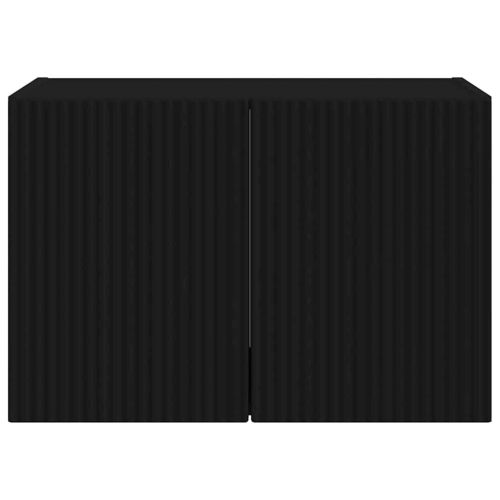 TV стенен шкаф Черно 59,5 x 31 x 40 см Инженерно дърво