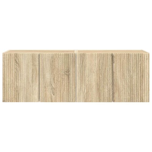 TV стенен шкаф 2 pcs Сонома дъб 59,5 x 31 x 40 см