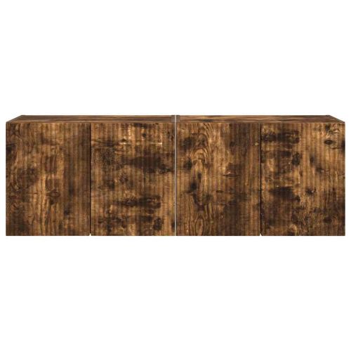 TV стенен шкаф 2 pcs Димян дъб 59,5 x 31 x 40 см