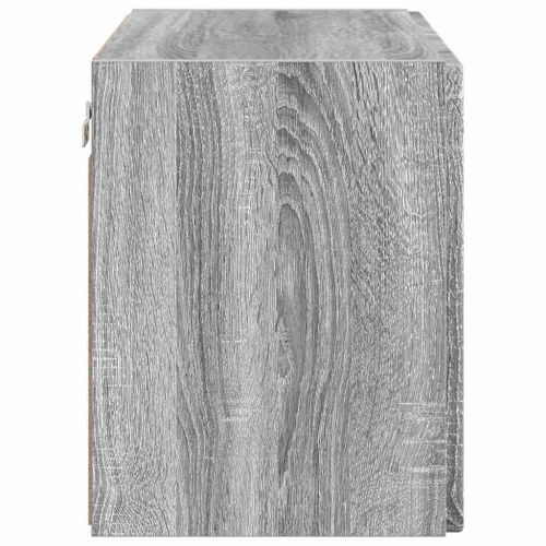 TV стенен шкаф Сив Сонома 59,5 x 31 x 40 см Инженерно дърво