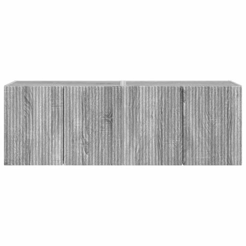 TV стенен шкаф 2 pcs Сив Сонома 59,5 x 31 x 40 см