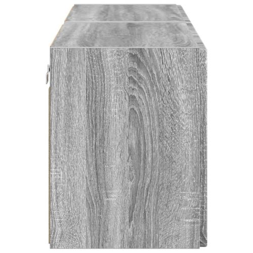 TV стенен шкаф 2 pcs Сив Сонома 59,5 x 31 x 40 см