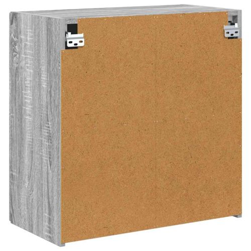 TV стенен шкаф Сив Сонома 59,5 x 31 x 60 см Инженерно дърво