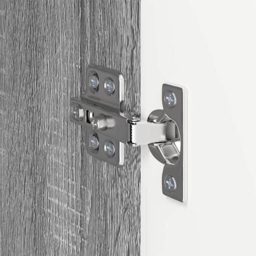 TV стенен шкаф Сив Сонома 59,5 x 31 x 80 см Инженерно дърво