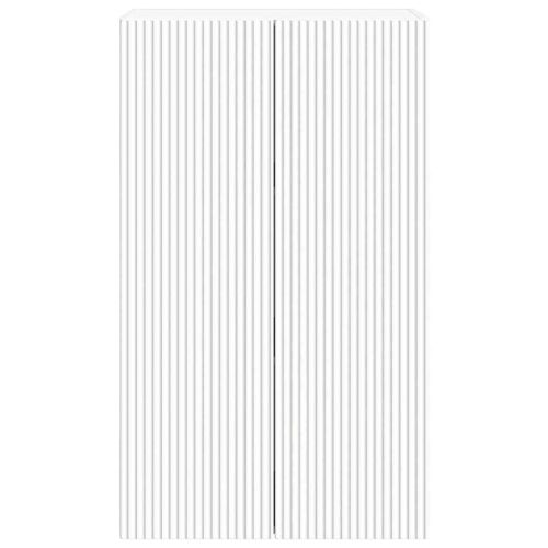 TV стенен шкаф Бяло 59,5 x 31 x 100 см Инженерно дърво