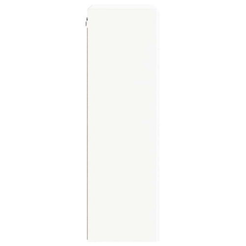 TV стенен шкаф Бяло 59,5 x 31 x 100 см Инженерно дърво