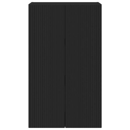 TV стенен шкаф Черно 59,5 x 31 x 100 см Инженерно дърво