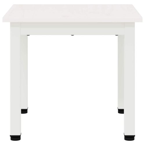 Масичка за кафе Бяло 40 x 40 x 36 cm Солидно борово дърво