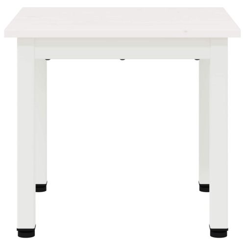 Масичка за кафе Бяло 40 x 40 x 36 cm Солидно борово дърво