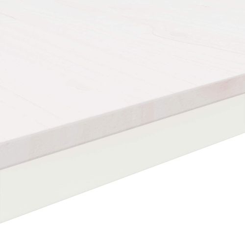 Масичка за кафе Бяло 40 x 40 x 36 cm Солидно борово дърво