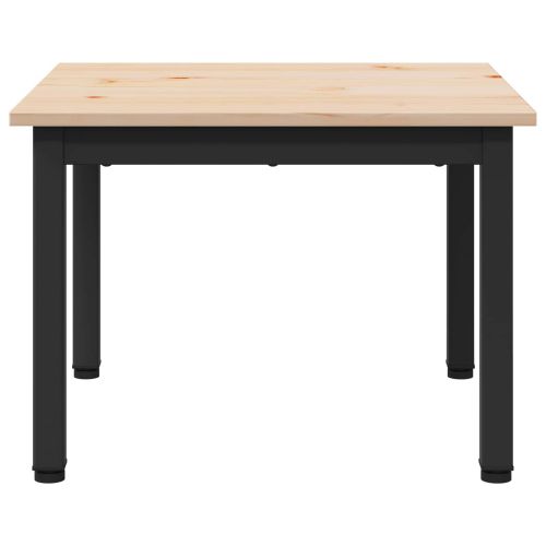 Масичка за кафе Естествен 50 x 50 x 36 см Солидно борово дърво